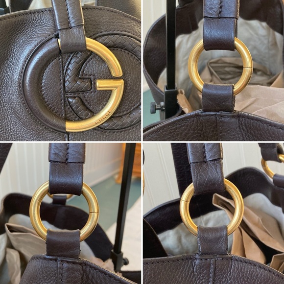 Gucci ⚡️HP⚡️ Leather Twill Hobo Bag - Picture 16 of 16